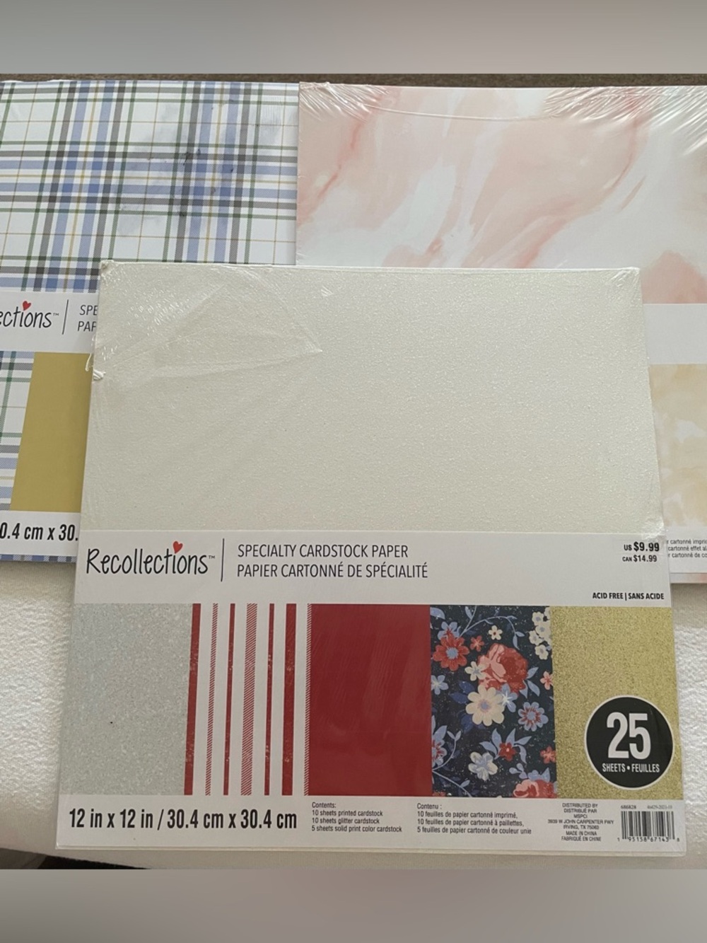 NWT Lot of 3 Recollections Specialty Cardstock - Picture 11 of 11